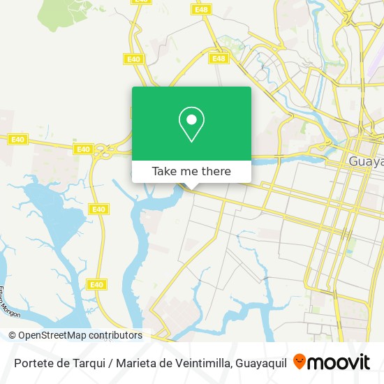 Mapa de Portete de Tarqui / Marieta de Veintimilla