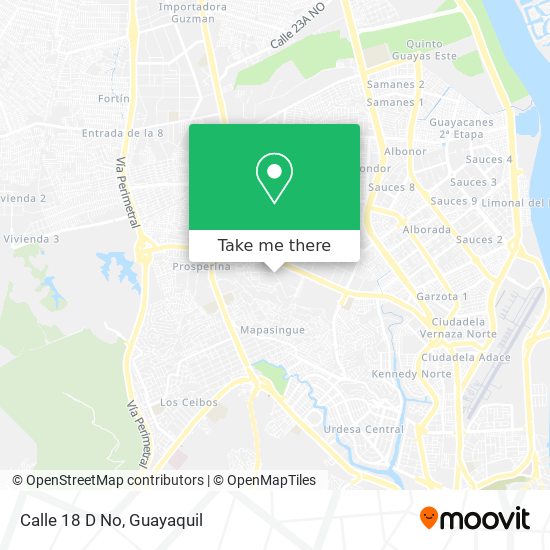 Mapa de Calle 18 D No