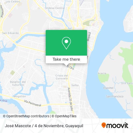 Mapa de José Mascote / 4 de Noviembre