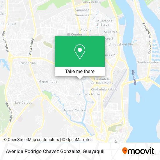 Avenida Rodrigo Chavez Gonzalez map