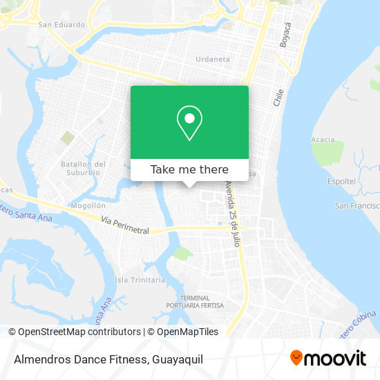 Almendros Dance Fitness map