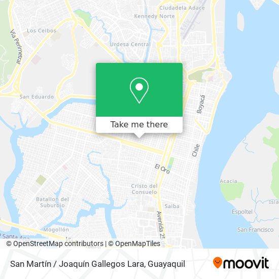 San Martín / Joaquín Gallegos Lara map