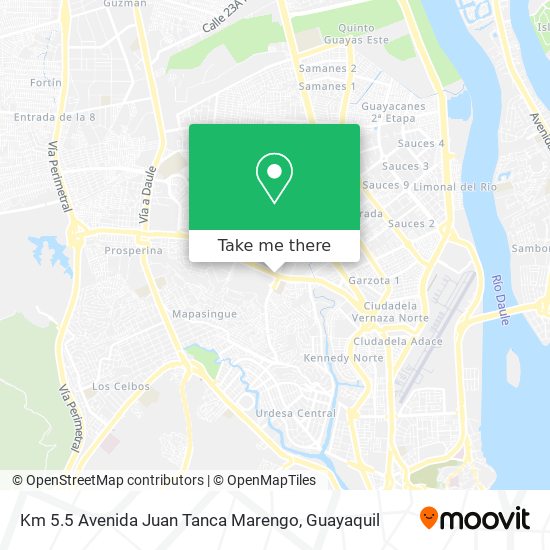 Km 5.5 Avenida Juan Tanca Marengo map