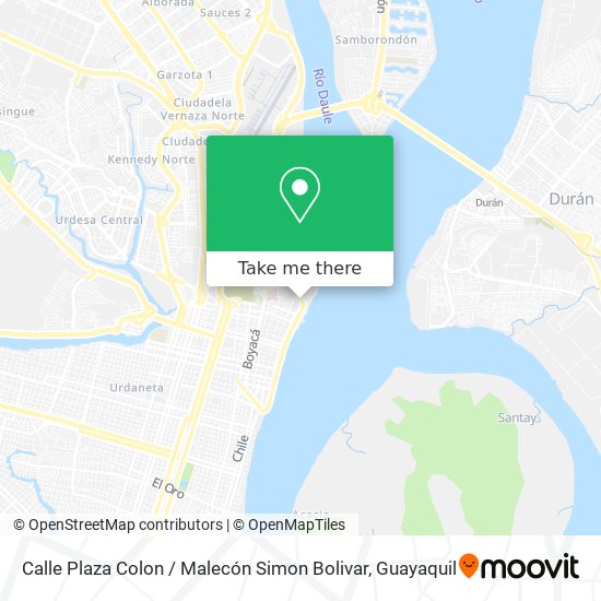 Calle Plaza Colon / Malecón Simon Bolivar map