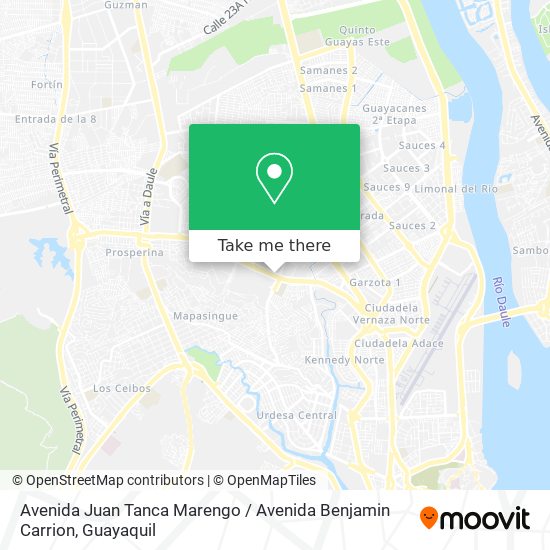 Mapa de Avenida Juan Tanca Marengo / Avenida Benjamin Carrion