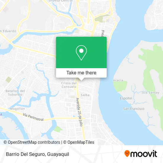 Barrio Del Seguro map