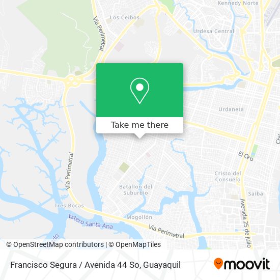 Mapa de Francisco Segura / Avenida 44 So