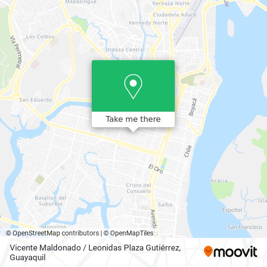 Vicente Maldonado / Leonidas Plaza Gutiérrez map