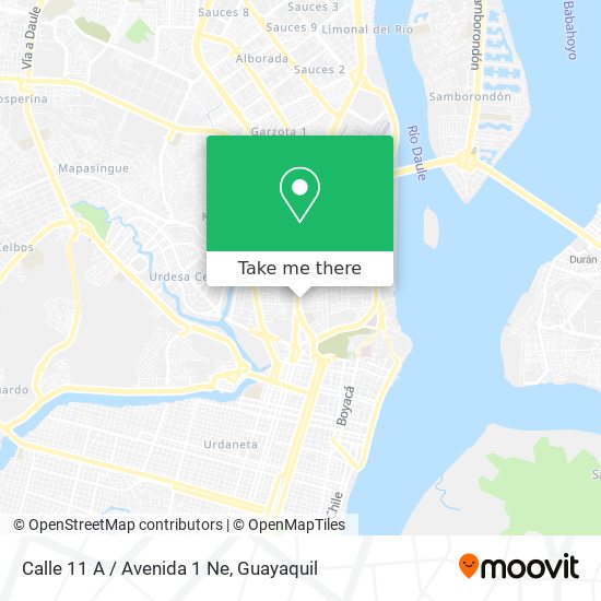 Mapa de Calle 11 A / Avenida 1 Ne