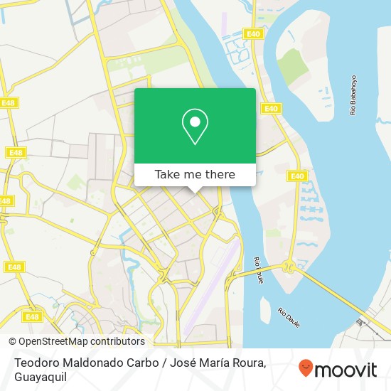 Teodoro Maldonado Carbo / José María Roura map