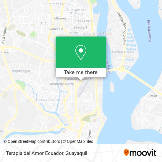 Terapia del Amor Ecuador map