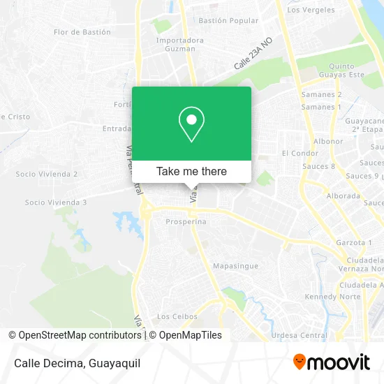Calle Decima map
