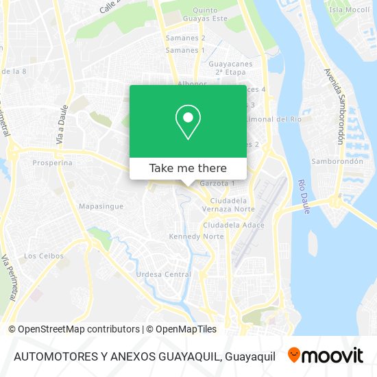 AUTOMOTORES Y ANEXOS GUAYAQUIL map