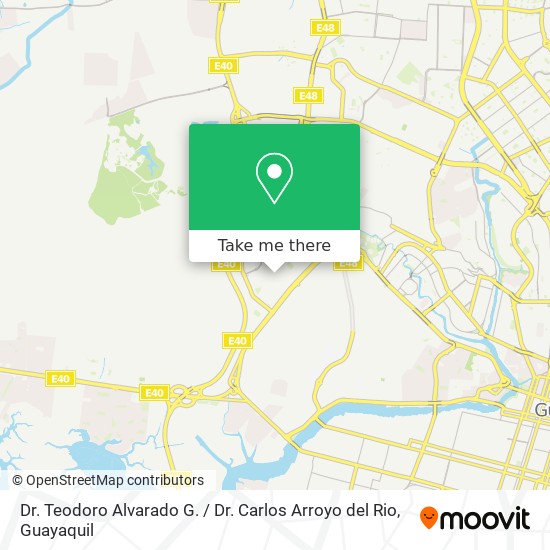 Dr. Teodoro Alvarado G. / Dr. Carlos Arroyo del Rio map