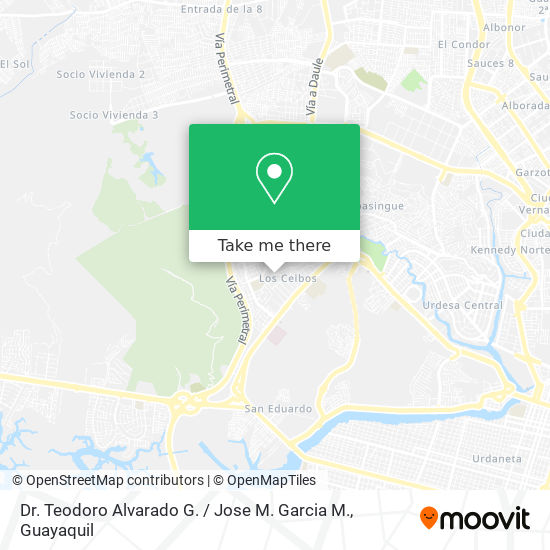 Dr. Teodoro Alvarado G. / Jose M. Garcia M. map