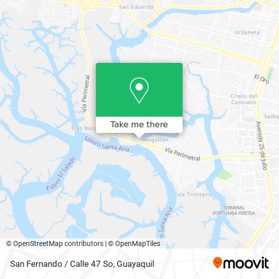 San Fernando / Calle 47 So map