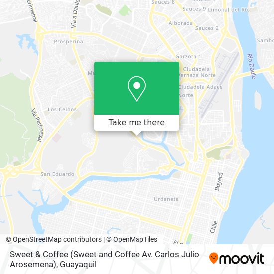 Sweet & Coffee (Sweet and Coffee Av. Carlos Julio Arosemena) map