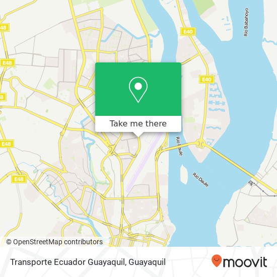 Mapa de Transporte Ecuador Guayaquil