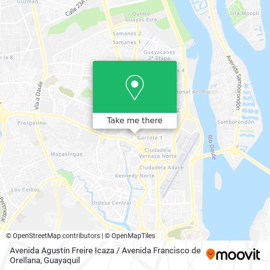 Avenida Agustín Freire Icaza / Avenida Francisco de Orellana map