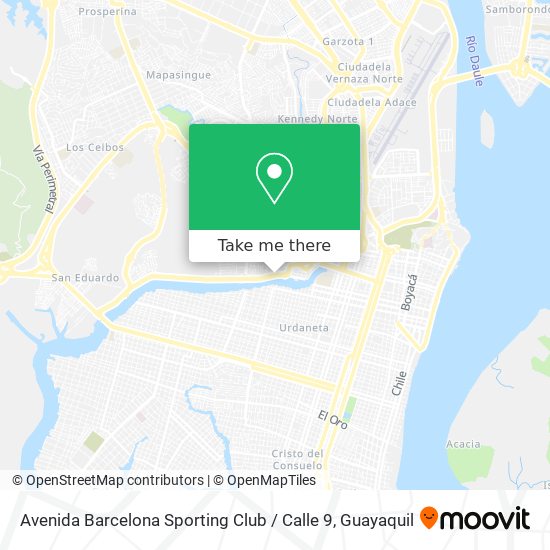 Avenida Barcelona Sporting Club / Calle 9 map