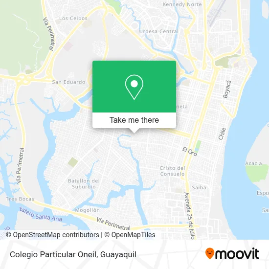 Colegio Particular Oneil map