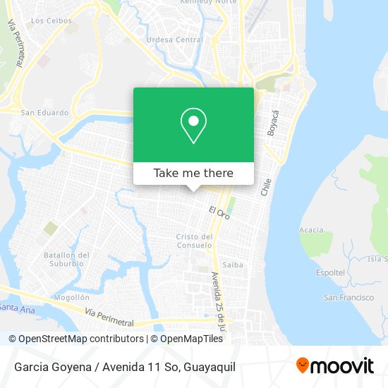 Garcia Goyena / Avenida 11 So map