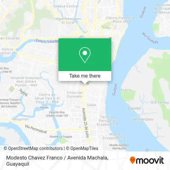 Modesto Chavez Franco / Avenida Machala map