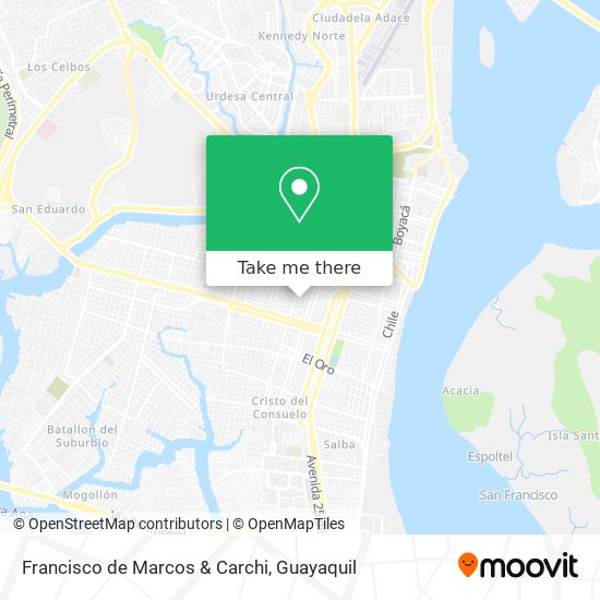 Francisco de Marcos & Carchi map