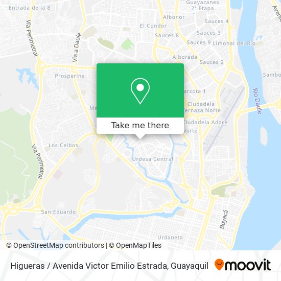 Higueras / Avenida Victor Emilio Estrada map