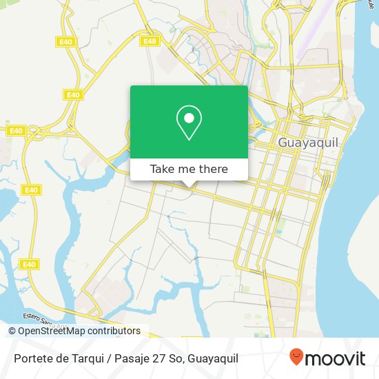 Mapa de Portete de Tarqui / Pasaje 27 So