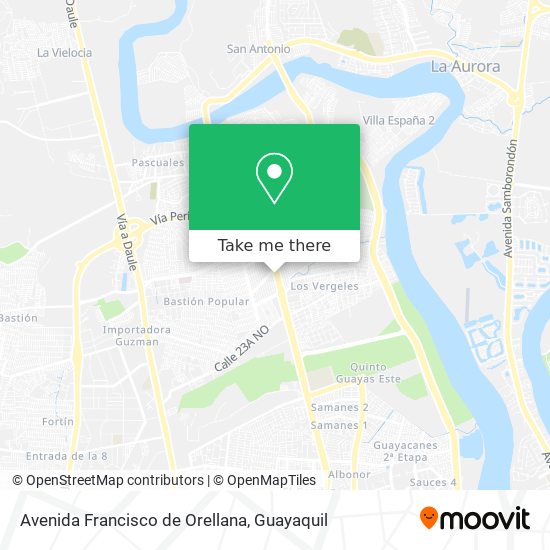 Avenida Francisco de Orellana map