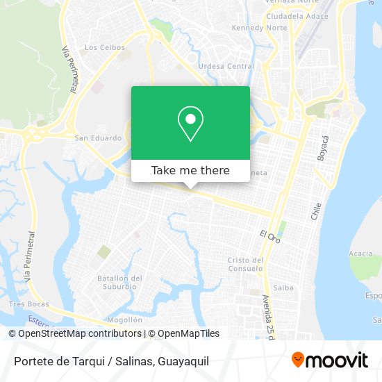 Mapa de Portete de Tarqui / Salinas