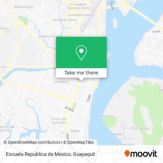 Escuela Republica de Mexico map
