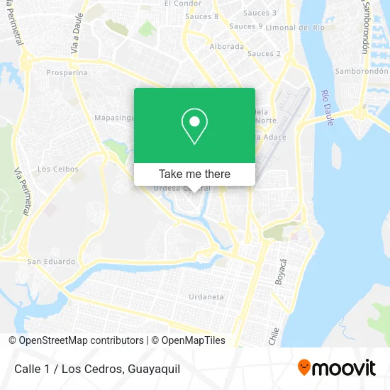 Calle 1 / Los Cedros map