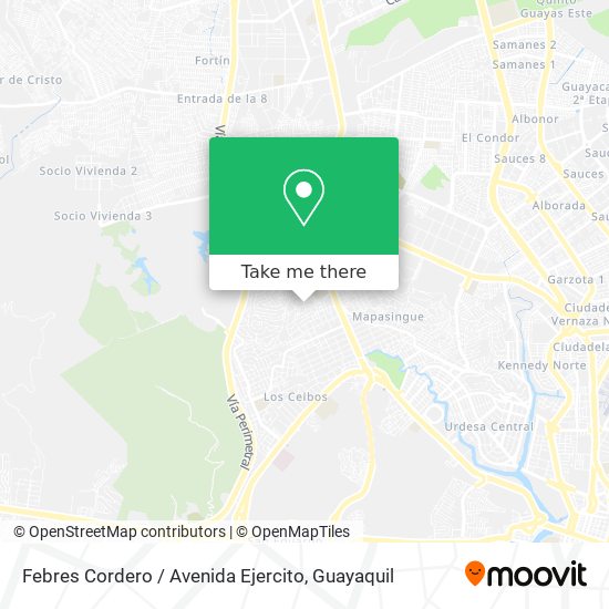 Febres Cordero / Avenida Ejercito map