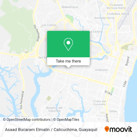 Asaad Bucaram Elmalin / Calicuchima map