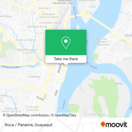 Roca / Panamá map
