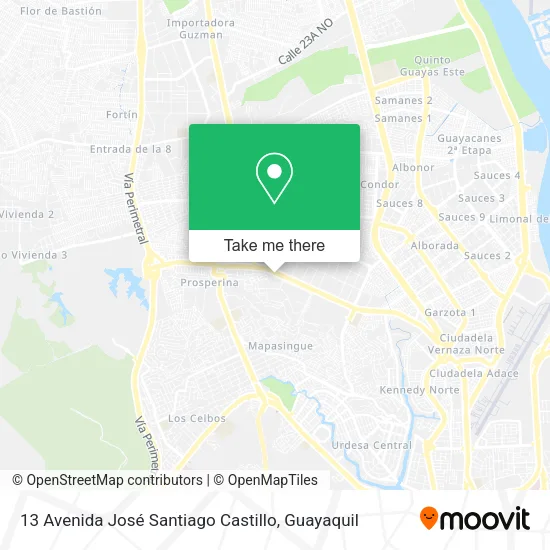 13 Avenida José Santiago Castillo map