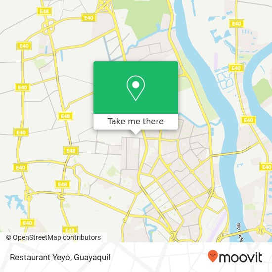 Restaurant Yeyo map