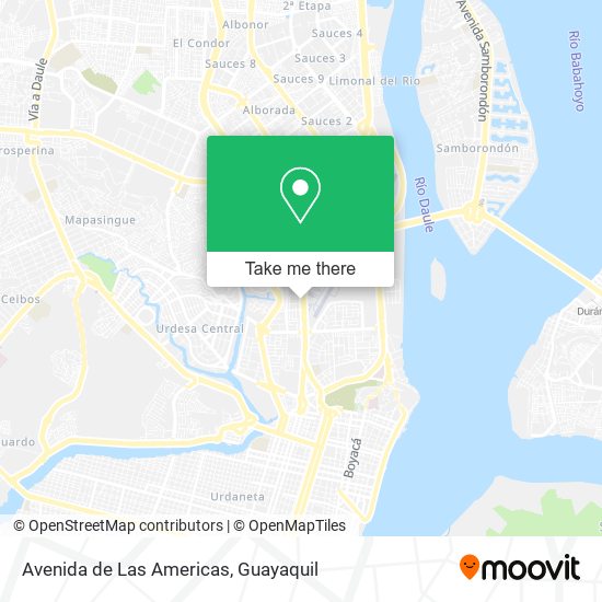 Mapa de Avenida de Las Americas