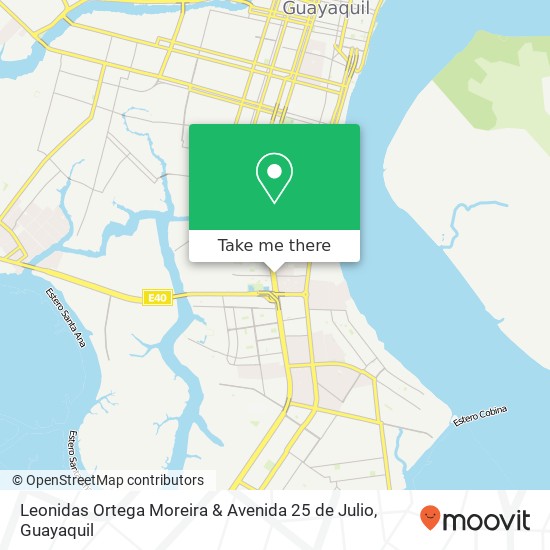 Leonidas Ortega Moreira & Avenida 25 de Julio map