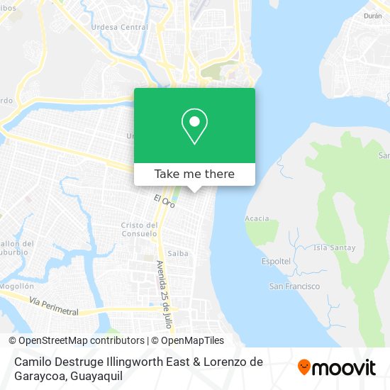 Camilo Destruge Illingworth East & Lorenzo de Garaycoa map