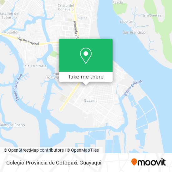Mapa de Colegio Provincia de Cotopaxi