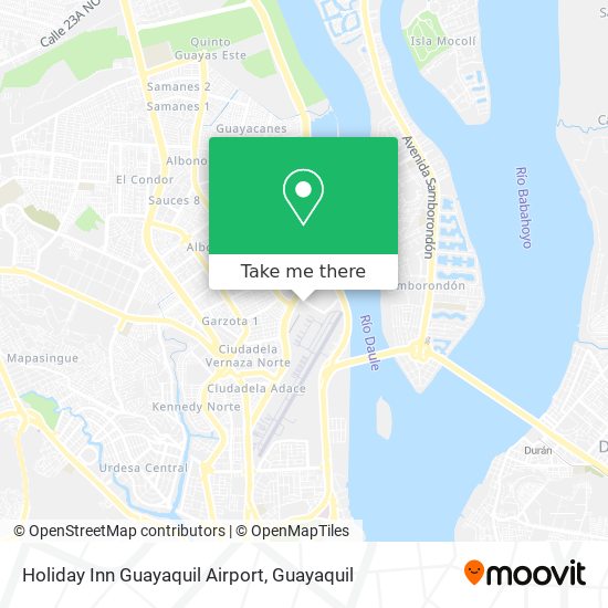 Holiday Inn Guayaquil Airport map