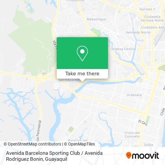 Avenida Barcelona Sporting Club / Avenida Rodríguez Bonin map