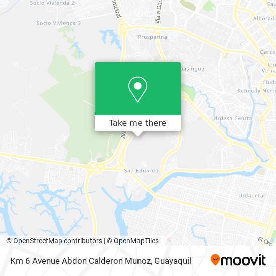 Km 6 Avenue Abdon Calderon Munoz map