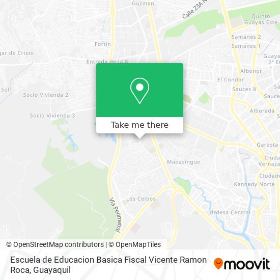 Mapa de Escuela de Educacion Basica Fiscal Vicente Ramon Roca