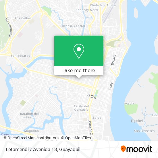Letamendi / Avenida 13 map