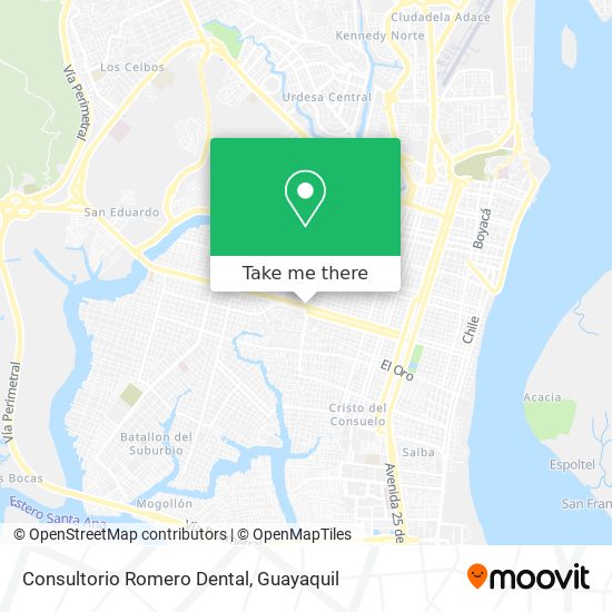 Mapa de Consultorio Romero Dental