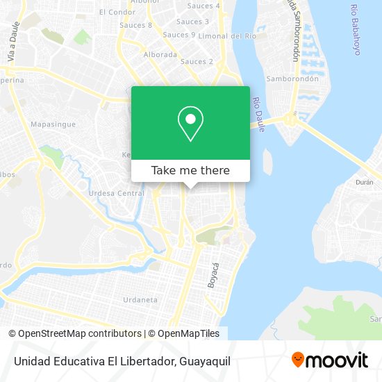 Unidad Educativa El Libertador map